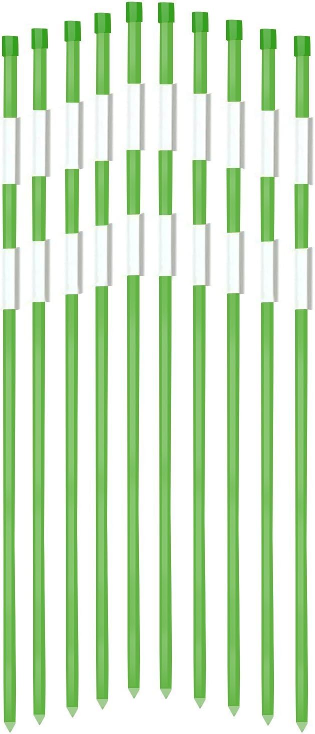 FiberMarker 48-Inch Driveway Poles for Easy Visibility at Night 5/16 Inch Diameter Green,20 Pack