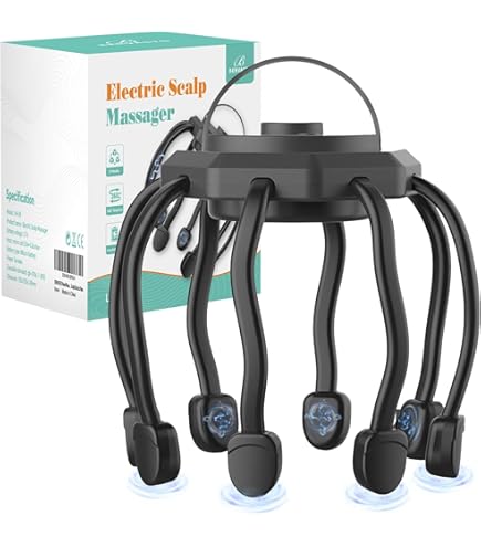 vibrating head massager amazon Amazon.com: RJSQAQE Head Massager, Electric Scalp Massager,Octopus Head  Massagers Scalp,Electric Scalps Massagers with 10 Vibrating Points, 5 Modes  and Smart Timing, Relieves Scalps Pressure : Health & Household