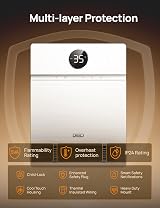 Dreo Smart Wall Mounted Heater 30° Oscillation Alexa Control 24H Timer view 5