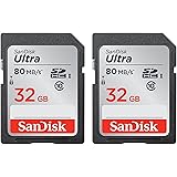 Calumet Sandisk Ultra SDHC 32GB 80MB/S C10 Flash Memory Card (SDSDUNC-032G-AN6IN) 2 Pack