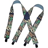 Holdup 2" Wide Outdoorsman Series Suspendewrs for Men with Patented "No-Slip" Metal Clips
