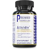 Premier Research Labs Allicidin - Garlic Pills - 60 Vegetarian Capsules | Garlic Allicin Supplement, Supplements, Allicin Extract, Extract, Odorless Capsules, Immune Support