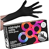 FRAMAR Powder Free Extra Small Nitrile Gloves – 12 INCH Black Gloves Disposable Latex Free