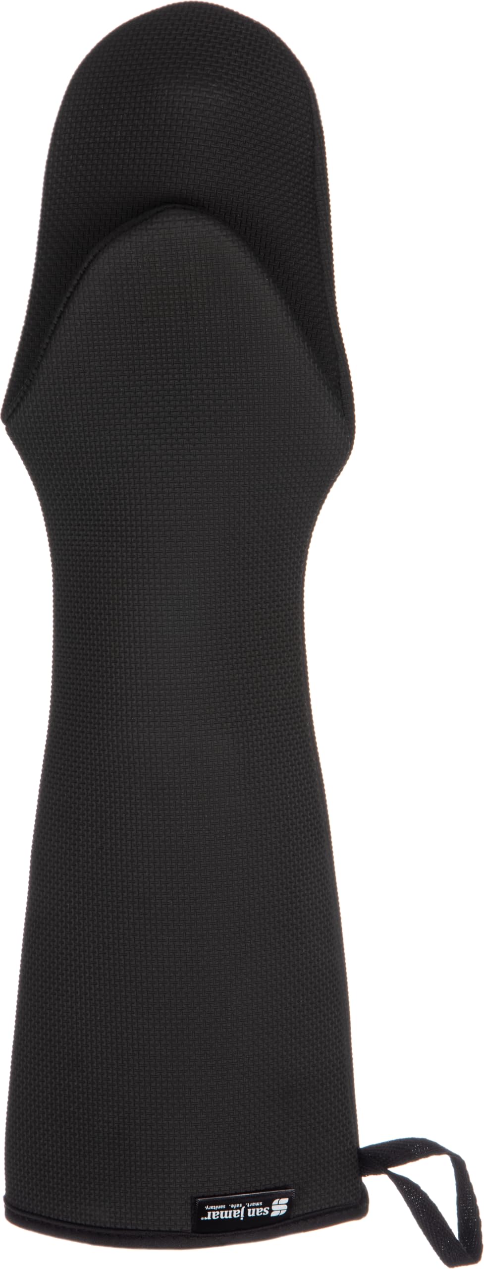 San Jamar UPM17BK Textured Neoprene Ultigrips Oven Mitt with WebGuard, 17" Length, Black