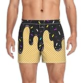 JHKKU Men's Boxer Shorts Cotton Loose Underwear with Button Fly