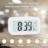 Hiseeyo Digital Alarm Clock 4.3" LED Display Battery Powered Large Numbers view 5