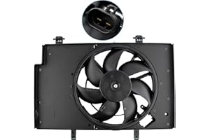 MYSMOT 621-503 Engine Radiator Cooling Fan for Ford Fiesta 2014-2017 1.0L Fiesta 2011 2012 2013 2014 2015 2016 2017 1.6L, BE8Z8C607B FO3115186 BE8Z8C607A