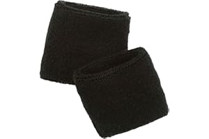 Ergodyne Chill-Its 6500 Absorptive Moisture-Wicking Wrist Sweatband, Black