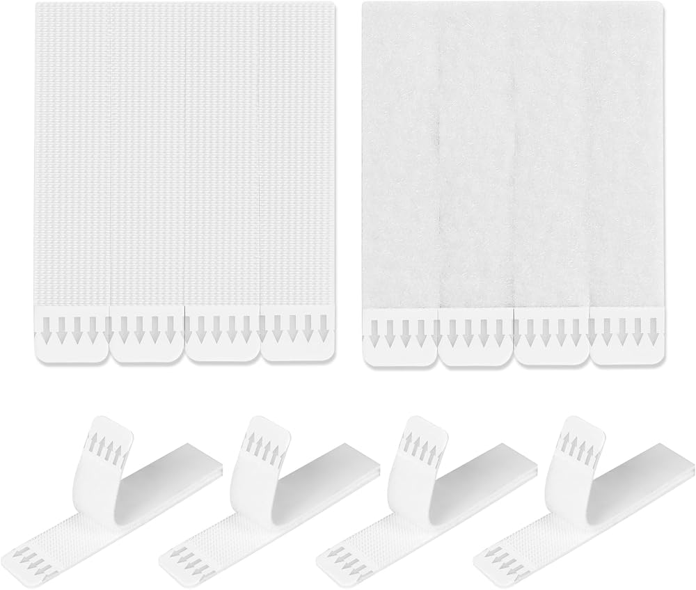 LEUOSO 32 Pairs Heavy Duty Picture Hangers Strips 64 Strips No Nails Needed