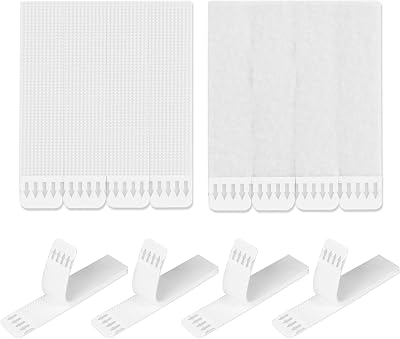 LEUOSO 32 Pairs Heavy Duty Picture Hangers Strips 64 Strips No Nails Needed