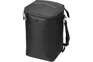 ULITECO Boat Trash Can, Portable Boat Trash Bag, Reusable Boat Garbage Bag, Easy to Install & Clean, 3.96 Gallons Multi-Purpose Boating Equipment Accessories for Fishing Kayak Pontoon Boat(1PCS Black)