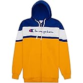 Champion Mens Big and Tall Full Zip Hoodie Classic Embroidered Logo