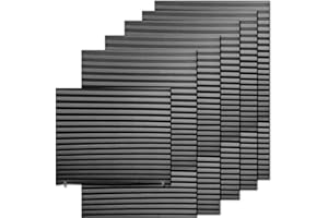 FabuBlinds 6-Pack Temporary Blackout Pleated Shades for Windows, Fabric Pleated Blinds with Adhesive, No Tools No Drilling Free Cut Size Room Darkening Shades (Light Filtering - Black 35x71inch)