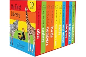 My First Library: Boxset of 10 Board Books for Kids