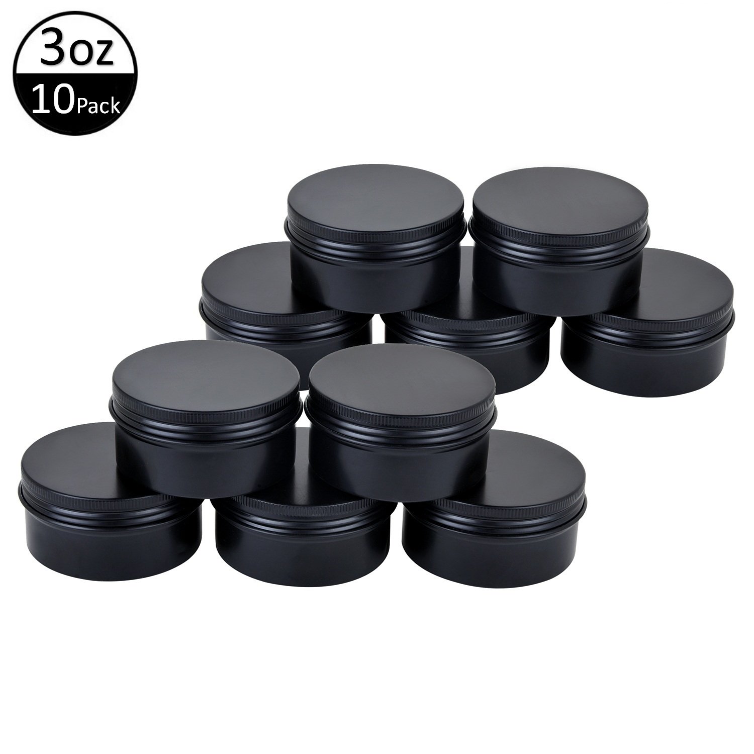 Candle Making Spices & Gifts ; Tiny Round Metal Containers with SlipOn