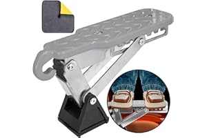 SYMI SMMR Universal Fit Car Door Step, Foldable Door Latch Step with Adjustable Angle for Car Roof Access, Both Feet Stand Car Step for SUV and Truck, Silver