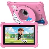 Kids Tablet 7 inch Android Tablet for Kids Toddler, Eye protection IPS Screen, 4GB RAM 32GB ROM, Bluetooth Wifi, Children Tablets With Parental Controls, Dual Camera, Fine Case for Educational Gaming.