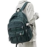 weradar Cute Bookbag For Teen Girs Boys,Middle Students Travel Backpack,Casual Daypackas Backpack For Women Men,Aesthetic School Backpacks With Lots of Pockets(Green)