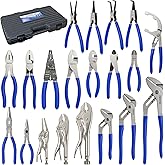 KARRYTON 20-Piece Pliers Set, Versatile Plier Tool Set w/Black Carry Box, Great Ideal for Professional Workers, Technicians, Homeowners, Handymen and DIY Enthusiasts