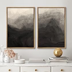 MUDECOR Framed Canvas Print Wall Art Set Monochrome