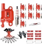 Diamantes Certificados Juego De Bobinas De Encendido Y Cables Para GMC, Chevy, Cadillac Con Motor 5.3/6.0/8.1L - 8 Bobinas Cuadradas 8 Cables, D581 Bobinas Cuadradas D581 8 Piezas