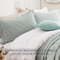 SunStyle Home Quilt Set King Sage Green Lightweight