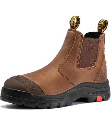 Blundstone 990 Steel Toe EH Chelsea Work Boots Men\'s US 9 Brown CSA ASTM Pull On Blundstone 990 XFOOT Rubber Elastic Side Slip-On Steel Toe  main image 3