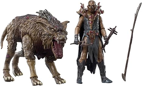 Amazon ホビット 思いがけない冒険 3 75インチ アクションフィギュア ビーストパック フィンブル ザ ハンター オーク ワーグ フィギュア ドール 通販