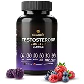 Testosterone Booster Gummies | Male Enhancement Gummies | Testosterone Booster for Men | Tongkat Ali Gummy Boron Supplement for Men Horny Goat Weed Tribulus Terrestris Fenugreek Black Maca Mix Berry