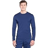 Cherokee Scrubs Men’s Long Sleeve Underscrub Knit Tee,Crew Neck, Stretch Durable Layering Shirt for Medical Uniforms - WW700
