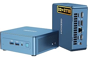 GEEKOM IT13 Mini PC 2025 with 13th Gen Intel i9-13900HK | 32GB RAM | 2TB NVMe SSD | Windows 11 Pro | 6 X USB | 8K Quad Display | WiFi 6E | SD Slot | Intel NUC13 Replacement Desktop Computers