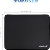 cimetech Mouse Pad 23 x 18 cm Ultra Thin Non-Slip Desk Mat Black view 6
