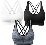 AKAMC Women's Medium Support Cross Back Wirefree