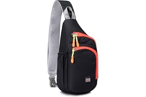 Lecxci Sling Bag Waterproof Sling Backpack Lightweight Crossbody Chest Bag Daypack Hiking Travel for Women Men