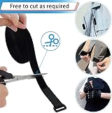 JSUOEO 10M Black Nylon Cable Straps 0.8in Wide Reusable Hook Loop Ties 50 view 5