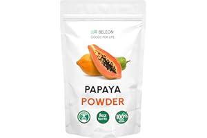BELEON GOODS FOR LIFE Papaya Pure Powder - All Natural Papaya Powder for Baking, Flavoring, Smoothies, Beverage, 8 oz