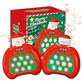 Fidget Toys for Kids, Handheld Puzzle Game with LED Screen &amp; Multiplayer Mode, Sensory Toys for 3-12 Year Old Girls Boys, Fun Battle Gifts for Friends（Christmas）
