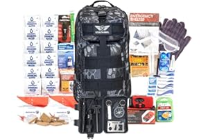 Stealth Angel Survival - 72 Hour Family Emergency Kit - 1-5 Person Survival Bag for Earthquakes, Hurricanes, and Other Natural Disasters