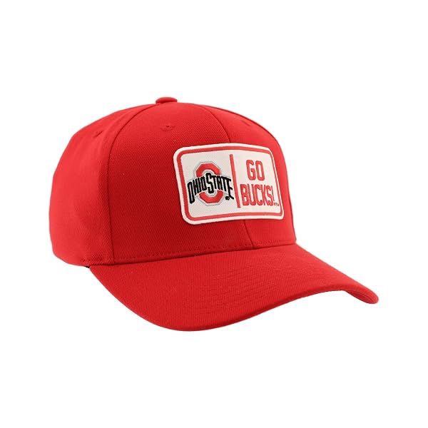 ZHATS MEN’S STANDARD NCAA OFFICIALLY LICENSED FITTED HAT ZH PATCH DEFER TEAM COLOR, MEDIUM