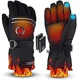 Maraiss Heated Gloves for Men Women, Rechargeable Battery Heated Gloves with Touchscreen for Hunting Camping Skiing (Large)