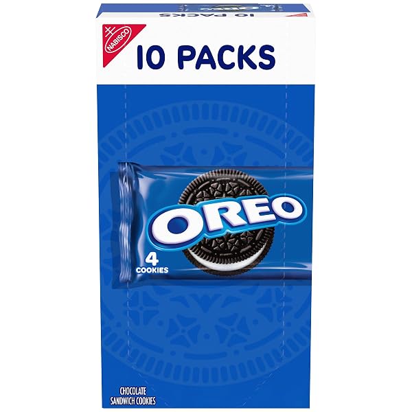 OREO CHOCOLATE SANDWICH COOKIES, 10 SNACK PACKS (4...