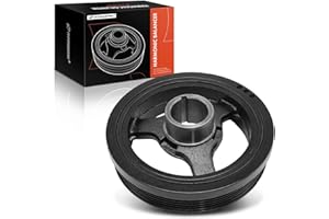 A-Premium Engine Harmonic Balancer Crankshaft Pulley Compatible with Chevrolet Equinox 2008-2017, Malibu 2008-2012, Traverse,