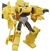 Transformers Bumblebee Cyberverse Adventures Action Attackers Warrior Class Bumblebee Action Figure, Sting Shot Move, 5.4-inch