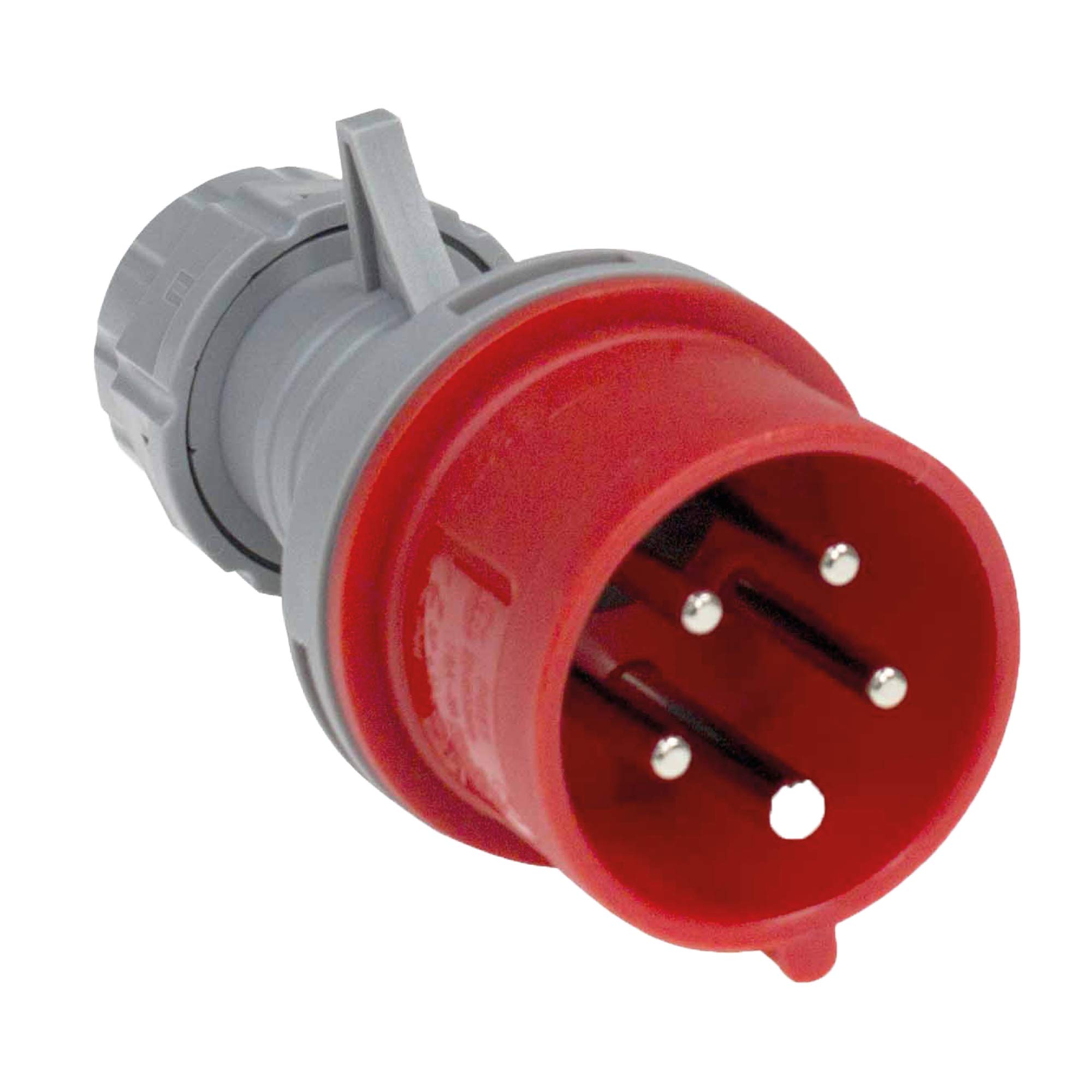 as - Schwabe CEE-Stecker mit Phasenwender 400 V / 16 A – Robuster Starkstrom-Stecker mit Schraubanschlüssen – Schlagfester Strom-Stecker 5-polig – Geeignet für Außen-Bereich & Baustelle – IP44 I 60460