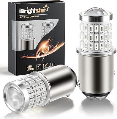 iBrightstar 1157 LED brake light bulbs red BAY15D 2057 2357 7528 for cars