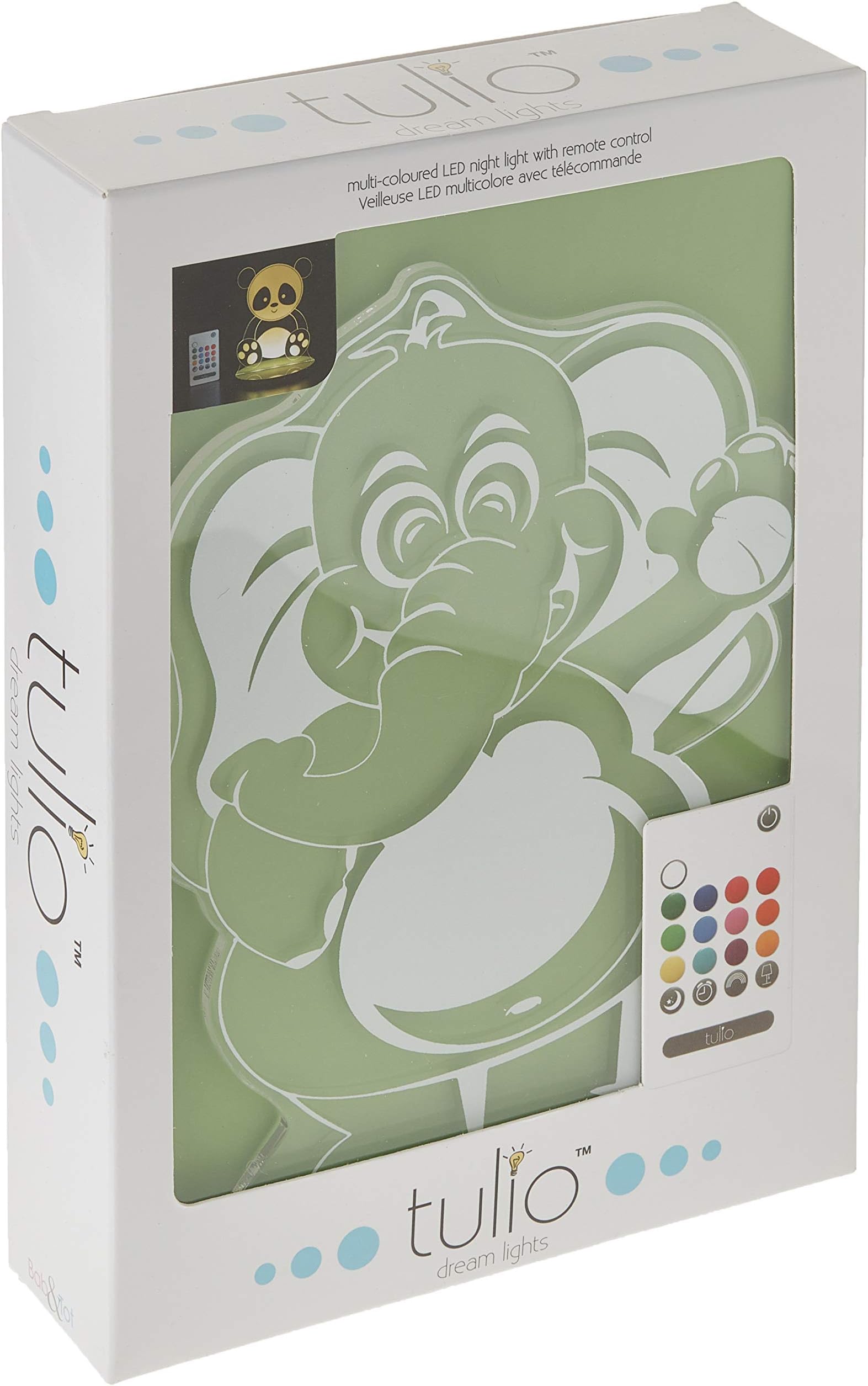 TulioDream Lights High-Five Elephant Multi-Use, Multi-Color Night Light