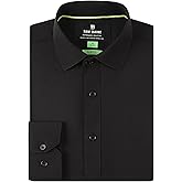 Tom Baine Men's Performance Stretch Long Sleeve Solid Button Down Shirt