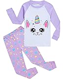 Little Girls Pajamas 100% Cotton Long Sleeve Pjs Toddler Clothes Kids Sleepwear Shirts