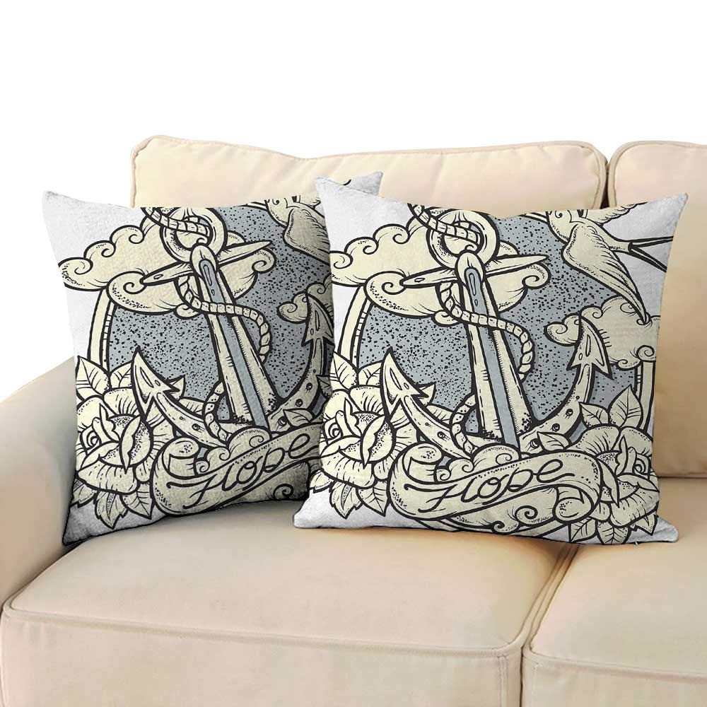 Amazon Com Renteriadecor Anchor Print Office Sofa Pillowcase 16 X