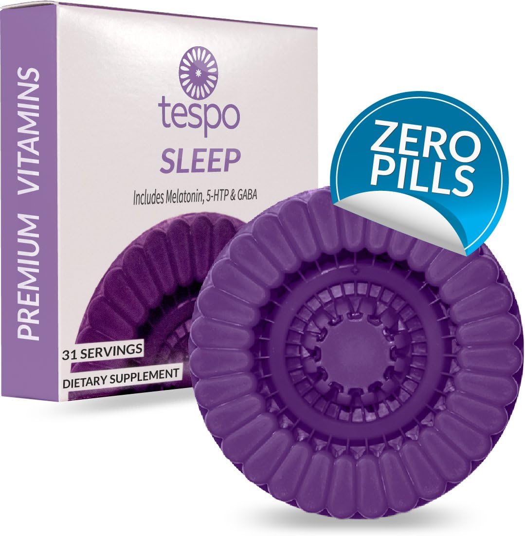 Restful Sleep Aid Pod | Melatonin, GABA, Chamomile Extract Supplement for Adults | 31 Liquid Servings per Pod | Natural Orange Flavor